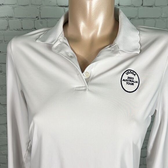 Women's 2023 USSGA Australia Tour Peter Millar Long Sleeve UPF 50+ Medium - Picture 2 of 8